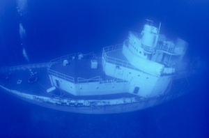 Image 2 - The Duane was sunk as an artificial reef Nov. 27, 1987, and sits upright in the sand 125 feet below the sea's surface. Image by Stephen Frink/Key Largo Wrecks